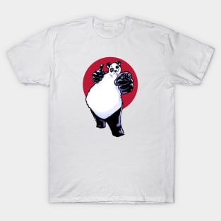 Buddy Panda with Red Background T-Shirt